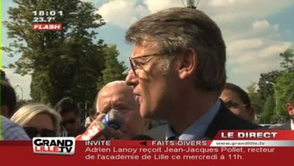 Rentrée: Vincent Peillon en visite dans le Nord