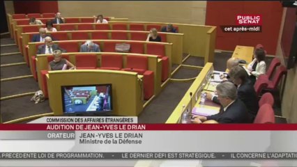 Audtion de M. Jean-Yves Le Drian, Ministre de la défense, sur la loi de programmation militaire