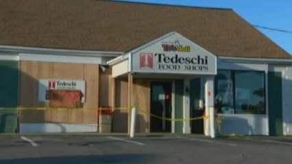 Truck smashes in and out of shop