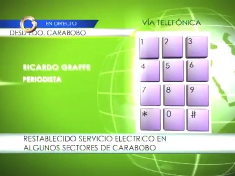 Comienza a restituirse el suministro eléctrico en algunos sectores del estado Carabobo
