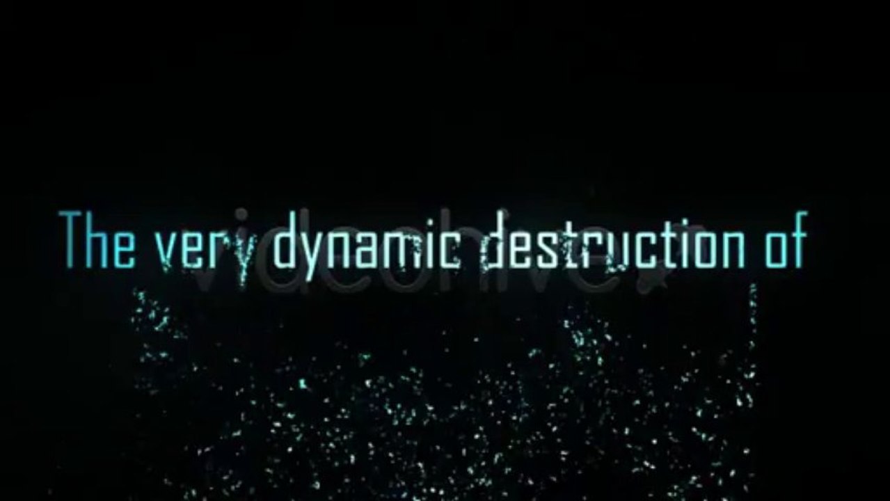 Collapse Title Trailer - After Effects Template