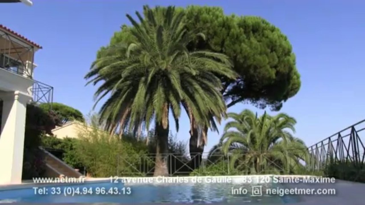 A VENDRE VILLA VUE MER  PRESTIGE SAINTE-MAXIME - www.netm.fr