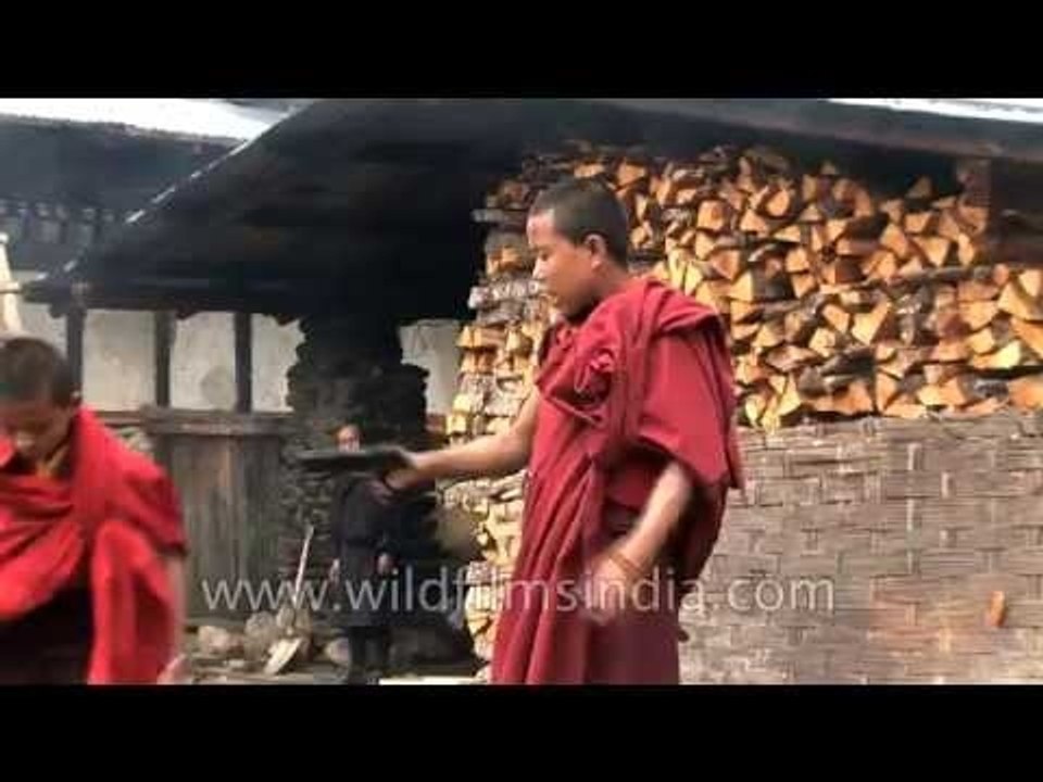 Bhutanese Buddhist monks fire pistols for fun!