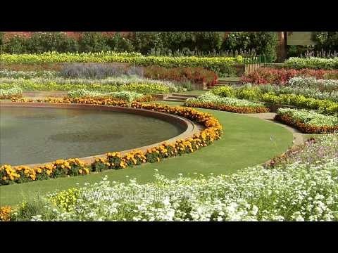 Vast varieties of flowers at President's house, Mughal garden