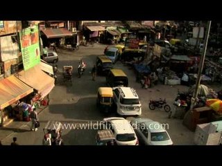Chandni chowk from top view