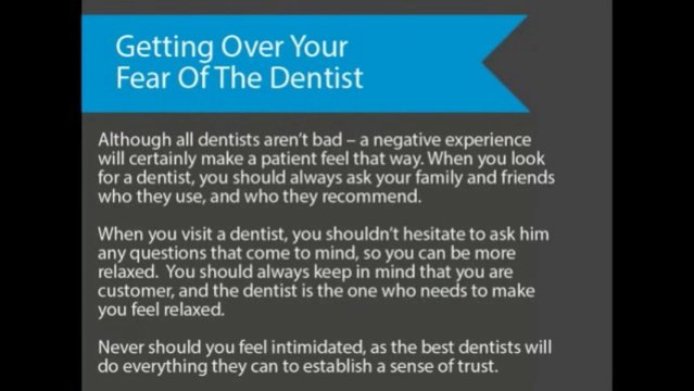 Getting Over Your Fear Of The Dentist 408-335-6637