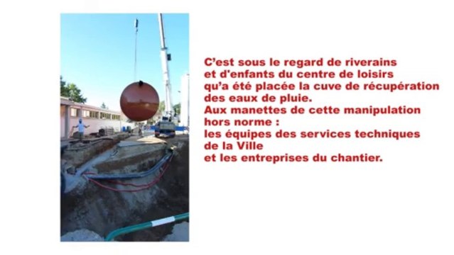 La Clavelle Vendôme : une cuve pour récupérer l'eau de pluie