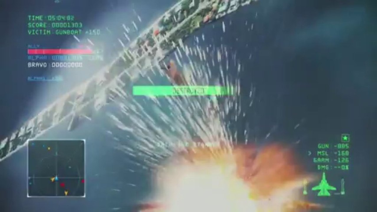 Nouvelle vidéo de Ace Combat Infinity sur PS3