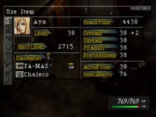 Como subir de nivel rapido y en busca del final verdadero Parasite eve 1