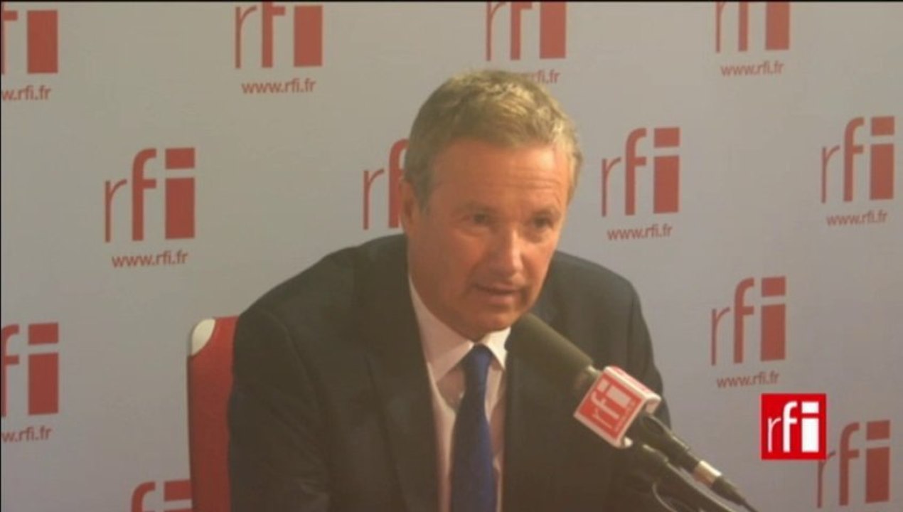 Nicolas Dupont-Aignan, député de l’Essonne et président de Debout la république