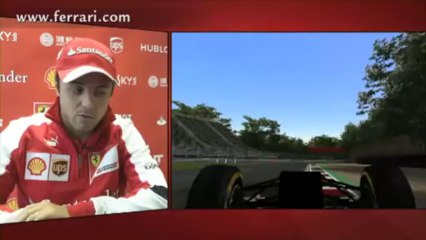 Ferrari: Giro di pista a Monza con Felipe Massa