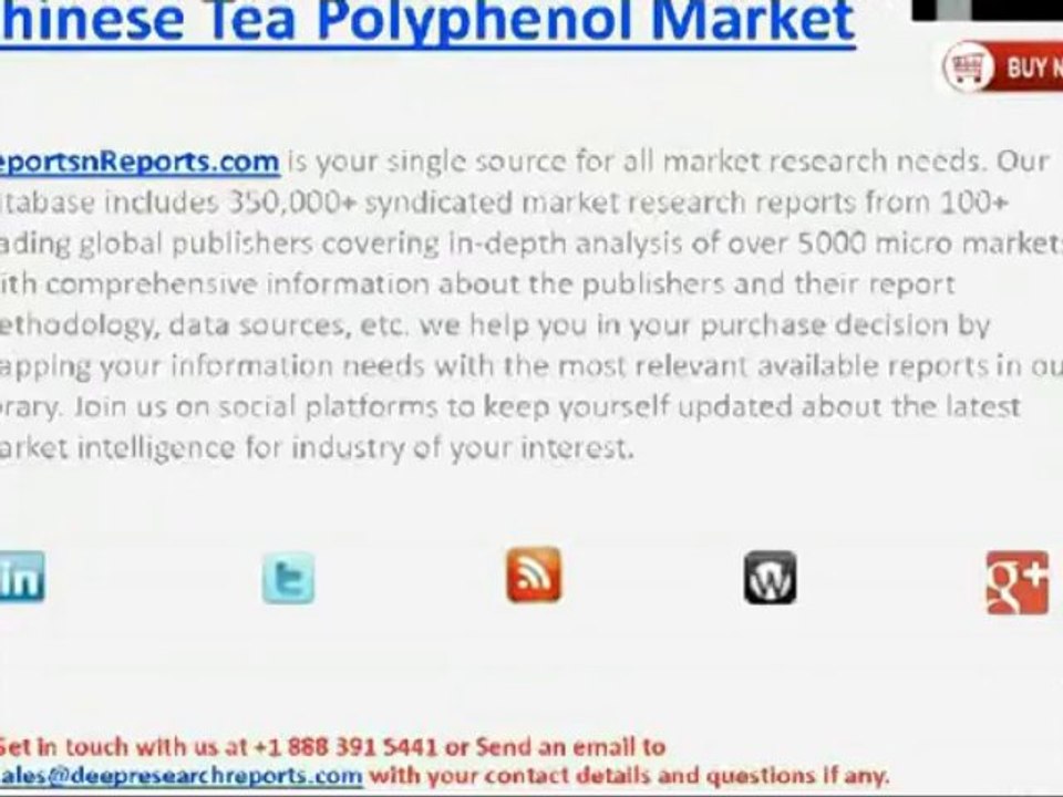 Tea Polyphenol Market in China