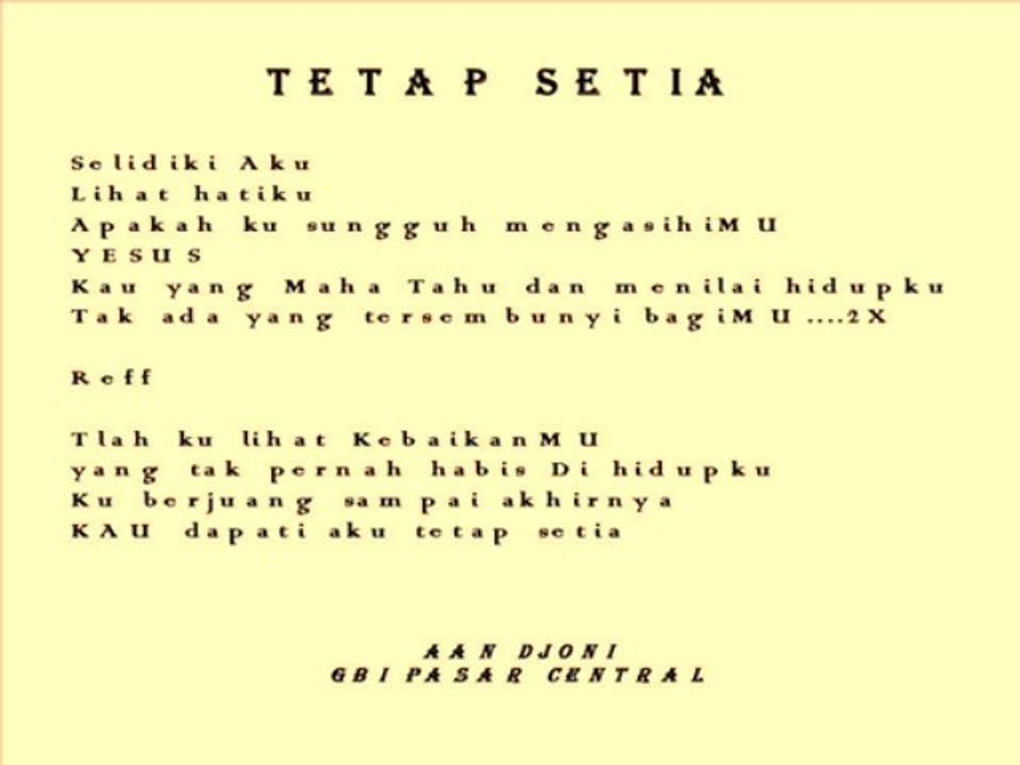 Tetap Setia Video Dailymotion