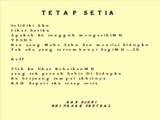 Tetap Setia