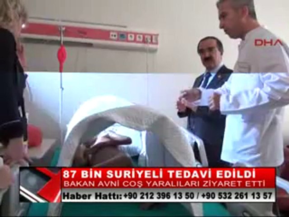 01-87 BİN SURİYELİ TEDAVİ EDİLDİ