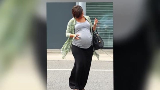 The Saturdays' Frankie Sandford Shows Off Her Huge Baby Bump