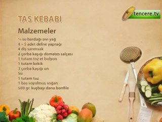 Tas Kebabi - Yemek Tarifi