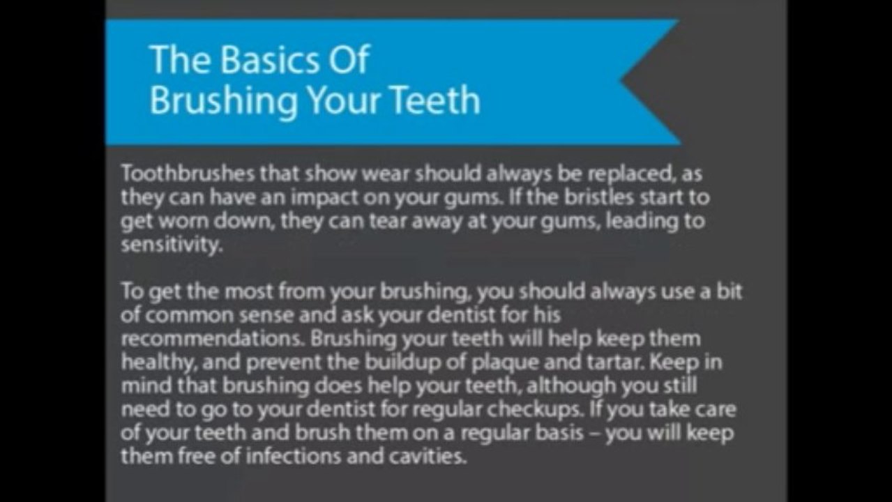 The Basics Of Brushing Your Teeth