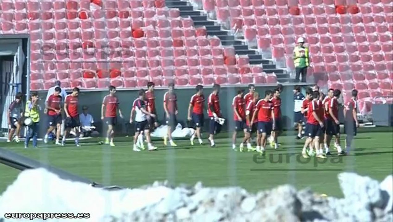 Primer entrenamiento Athletic en nuevo San Mamés