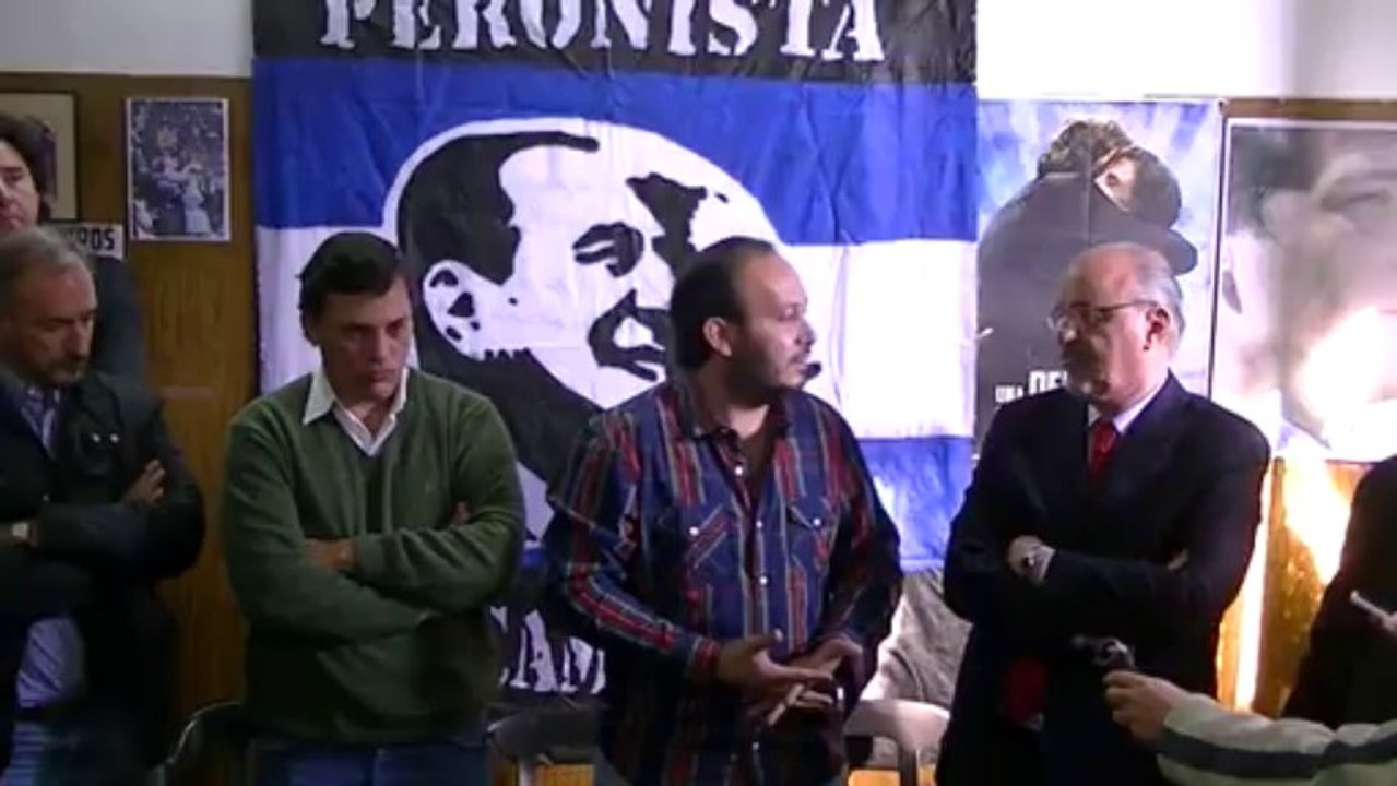 Carlos Tomada en la Sede de los Descamisados