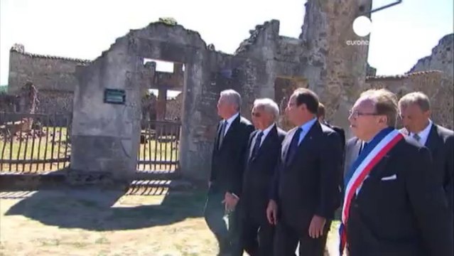 German president visits ghost village