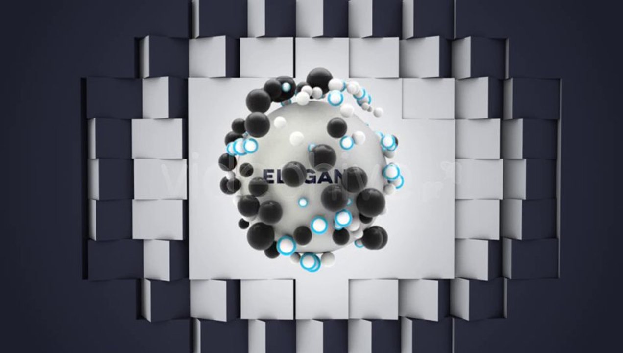 Abstract Spheres Logo Reveal - After Effects Template