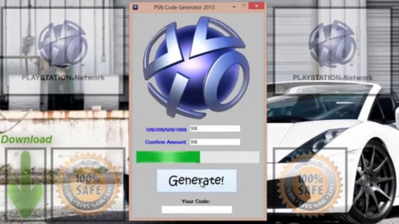 Get Free PSN Code Generator 2013 (Fully Working)