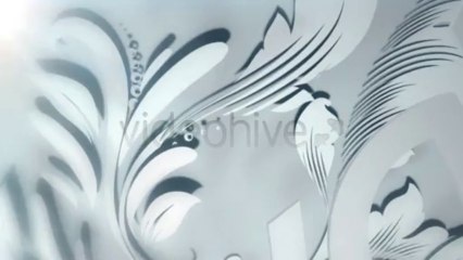 White Floral Logo - After Effects Template