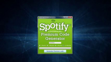 Spotify Premium Code Generator [No survey] September 2013