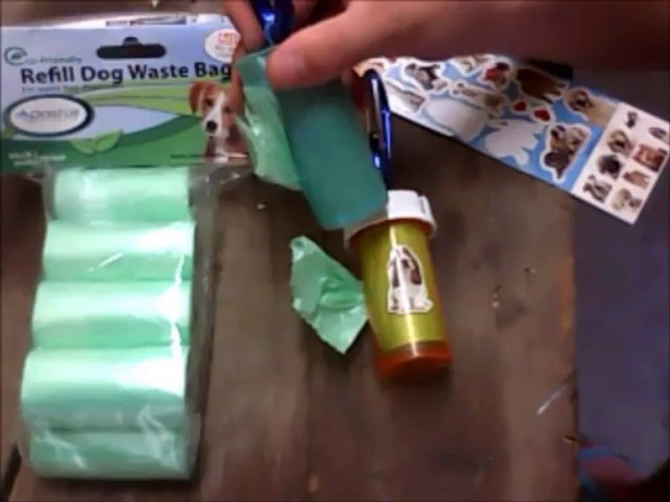 Dog Waste Bag Holder- How to Make a Doggie Bag Bottle- Video Training