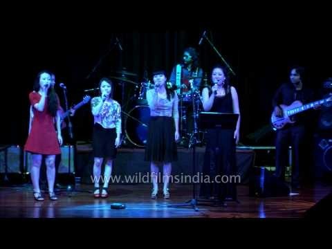 Ao Naga Choir singing Landslide (Stevie Nicks) at Rashtrapati Bhavan concert