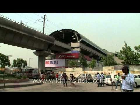 KFC restaurant outside Netaji Subhash Place metro station