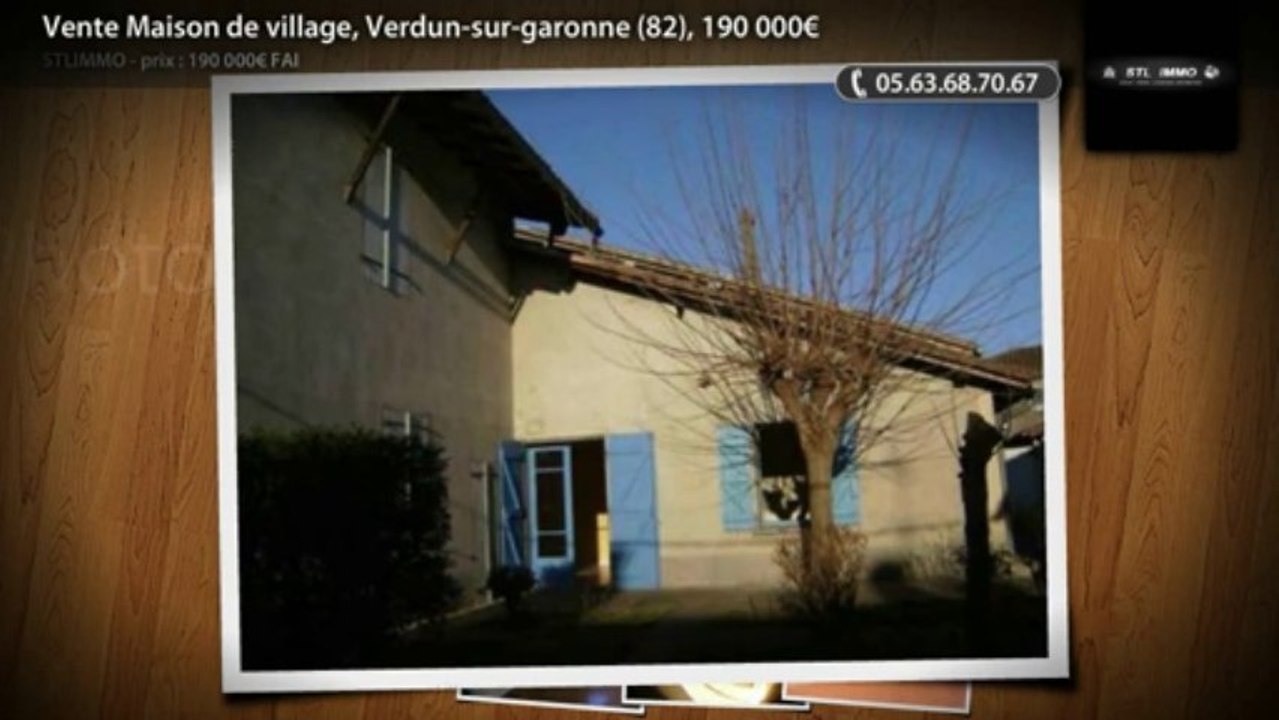 Vente Maison de village, Verdun-sur-garonne (82), 190 000€