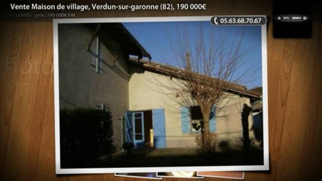 Vente Maison de village, Verdun-sur-garonne (82), 190 000€
