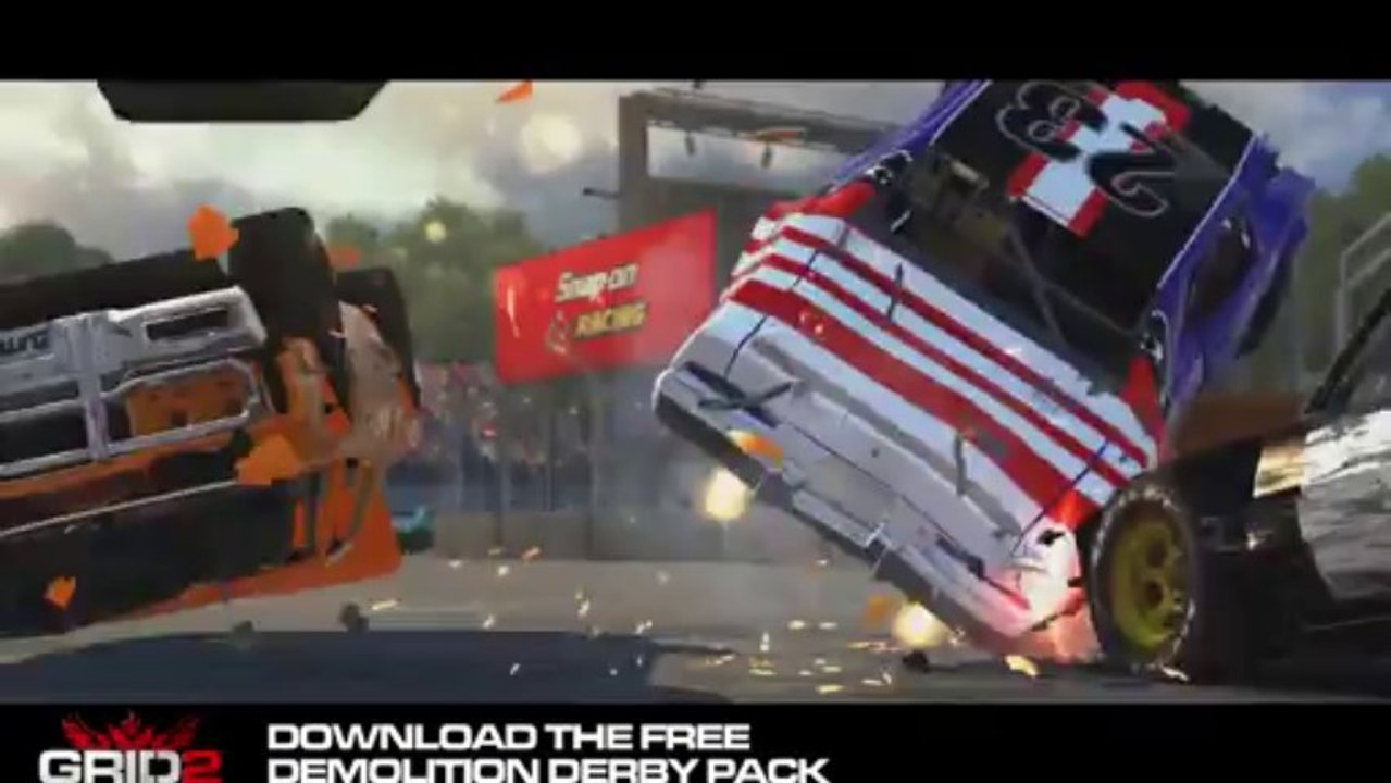 Grid 2 - Demo Derby Free DLC Trailer - PS3 Xbox360 PC