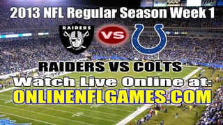 Watch Oakland Raiders vs Indianapolis Colts Live NFL Streaming Online