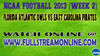 Watch Florida Atlantic vs East Carolina Live NCAA College Football Streaming Online
