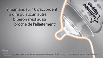 Démontration biberon Tommee Tippee - technologie Easi-vent