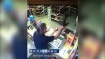 Clerk Pulls Gun on Would-Be Thief!