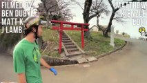 Petit ride en skate sur les routes sineuses au Japon
