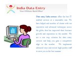 Offering High Quality Data Entry Outsourcing Services