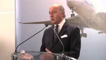 Laurent Fabius visite l'usine Airbus, Toulouse vendredi 30 août 2013