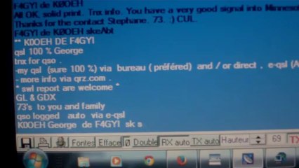qso avec K0OEH ( minesota )
