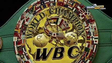 CMB presentó legendario fajín de oro para pleito 'Canelo' vs. Mayweather Jr.