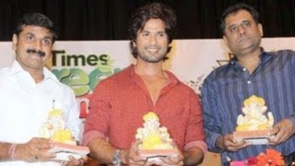 Shahid Kapoor Launches Times Green Ganesha Campaign !