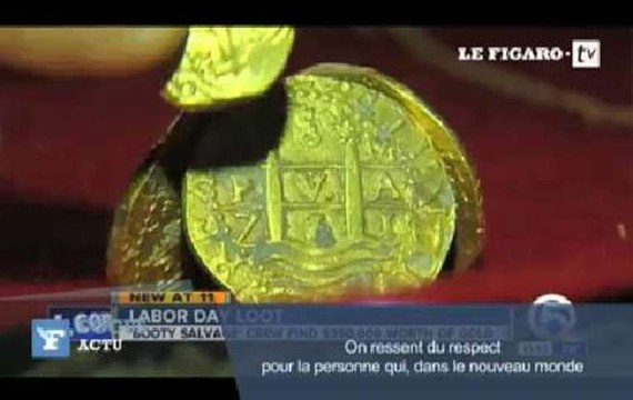 Floride : une famille trouve un trésor de 300 000 dollars dans une épave