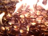 Fire Pit & Fireplace Glass - Caramel Firebeads