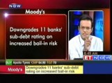 Moody's downgrades sub debt ratings of 11 Indian banks