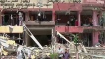 شاهد الانفجار الذي استهدف وزير الداخلية المصري
