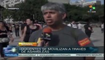 Docentes en huelga de Río de Janeiro exigen mejoras en educación